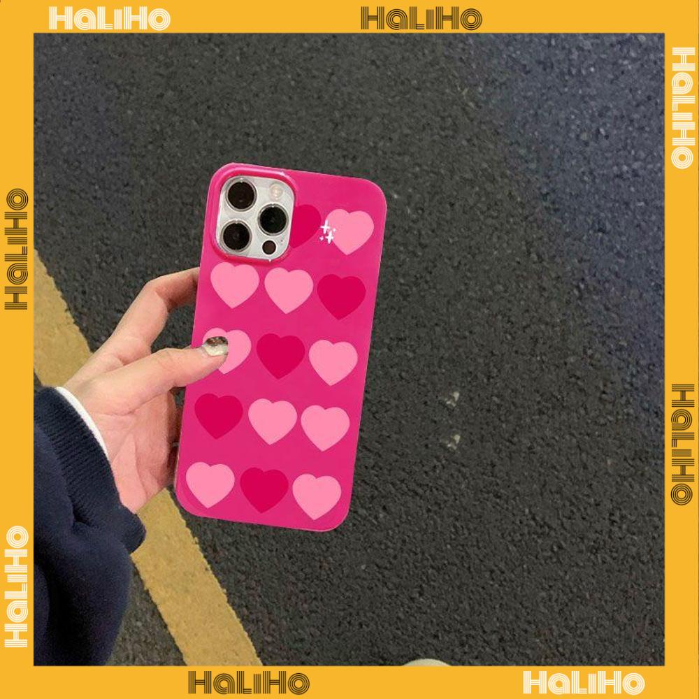 iPhone Case For 14 Series TPU Soft Case Sweet Style Glossy Full Screen Of Love Rose Pink Candy Case Camera Protection Shockproof For iPhone 14 13 12 11 Plus Pro Max 7 Plus X XR