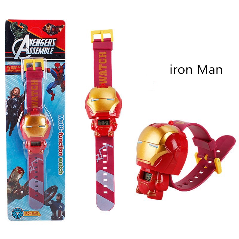 Kegllect Đồng Hồ Điện Tử Họa Tiết Hoạt Hình Avengers