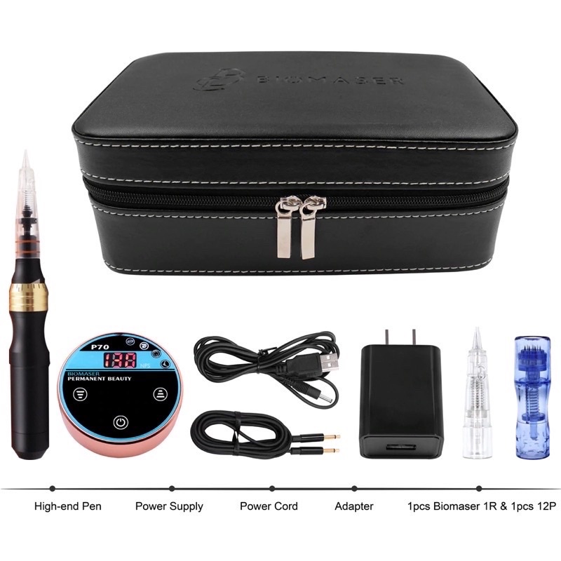 Máy Phun Xăm Khắc Sợi BIOMASER P70 U-FLAT chính hãng, Dụng Cụ Phun Xăm Kỹ Thật Số