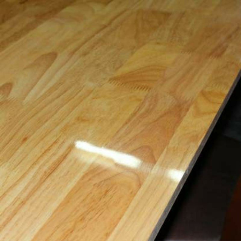 Mặt bàn gỗ cao su tự nhiên (R20*D40cm) dày 18mm đầy đủ kích thước đã sơn,phủ bóng và bo góc-Mua về là dùng ngay FREE