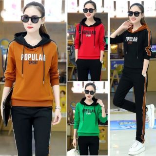 Đồ bộ thể thao thu đông nữ Popular