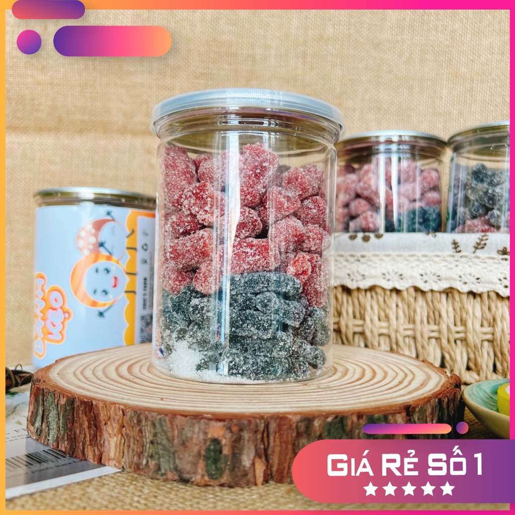 Kẹo dâu tây mix dâu tằm Eric's Food 400g, hương vị thơm ngon, ăn vặt Sài Gòn giá rẻ