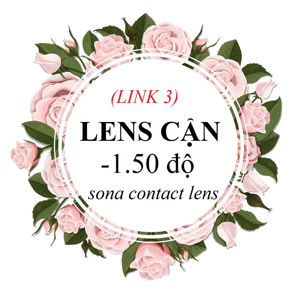 [link3] 20 Mẫu LENS CẬN 1.5 Độ + khay đựng (kính áp tròng 1.50 Sona Hàn Quốc)