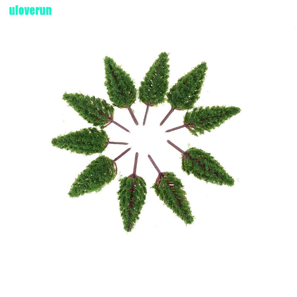 Set 10 Mô Hình Cây Nhựa 68mm Dùng Trang Trí Tiểu Cảnh Độc Đáo