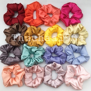 Cột tóc - Dây buộc tóc Scunchies- cột tóc vải lụa phi bóng