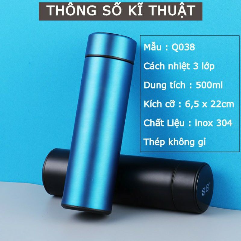 Bình giữ nhiệt 500ml báo nhiệt độ Oled