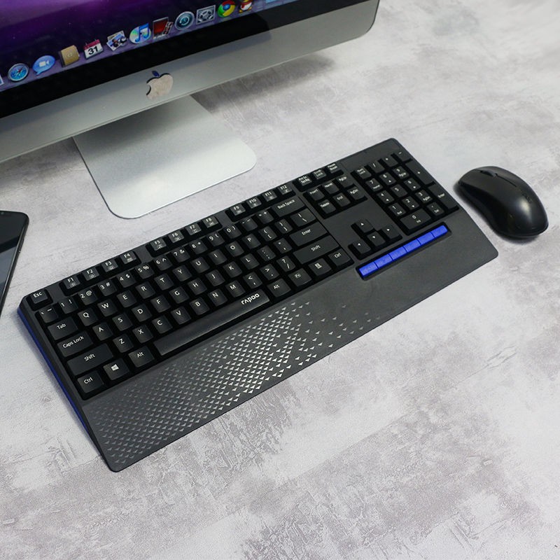 Bộ bàn phím và chuột không dây Pennefather 1800P3 USB với bàn phím không dây kê tay