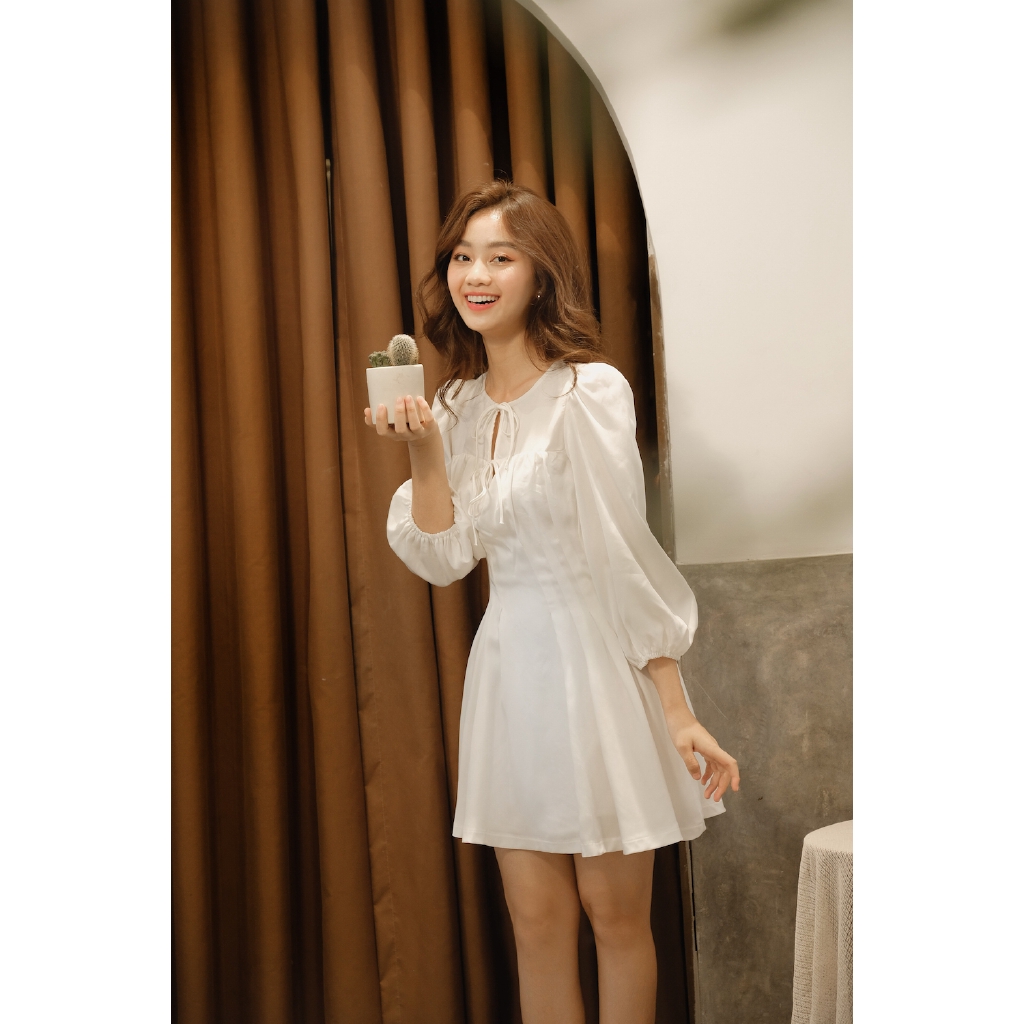 XIPI - Đầm 2 Nơ Màu Trắng | BigBuy360 - bigbuy360.vn