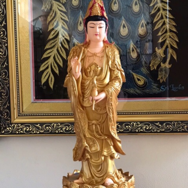 Tượng Phật Lẻ A di đà , Quan thế Âm bồ tát 45cm