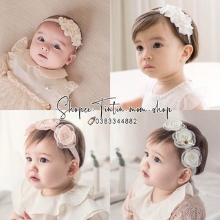 [Nhiều mẫu] Băng đô cho bé - Turban hoa công chúa dành cho bé gái đầy tháng, thôi nôi