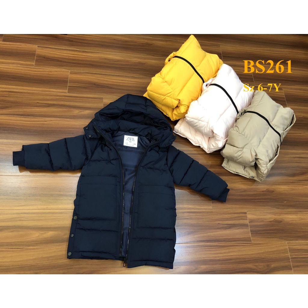 * Mã BS261: Parka  bé gái dư xịn trần bông 3 lớp dáng dài