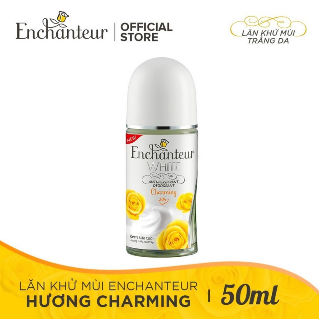 LĂN Enchanteur 50ml Dạng nước Hương Nước Hoa 25ml (đủ mùi )khử mùi nách  dành cho nữ gips bạn tự tin năng động cả ngaỳ