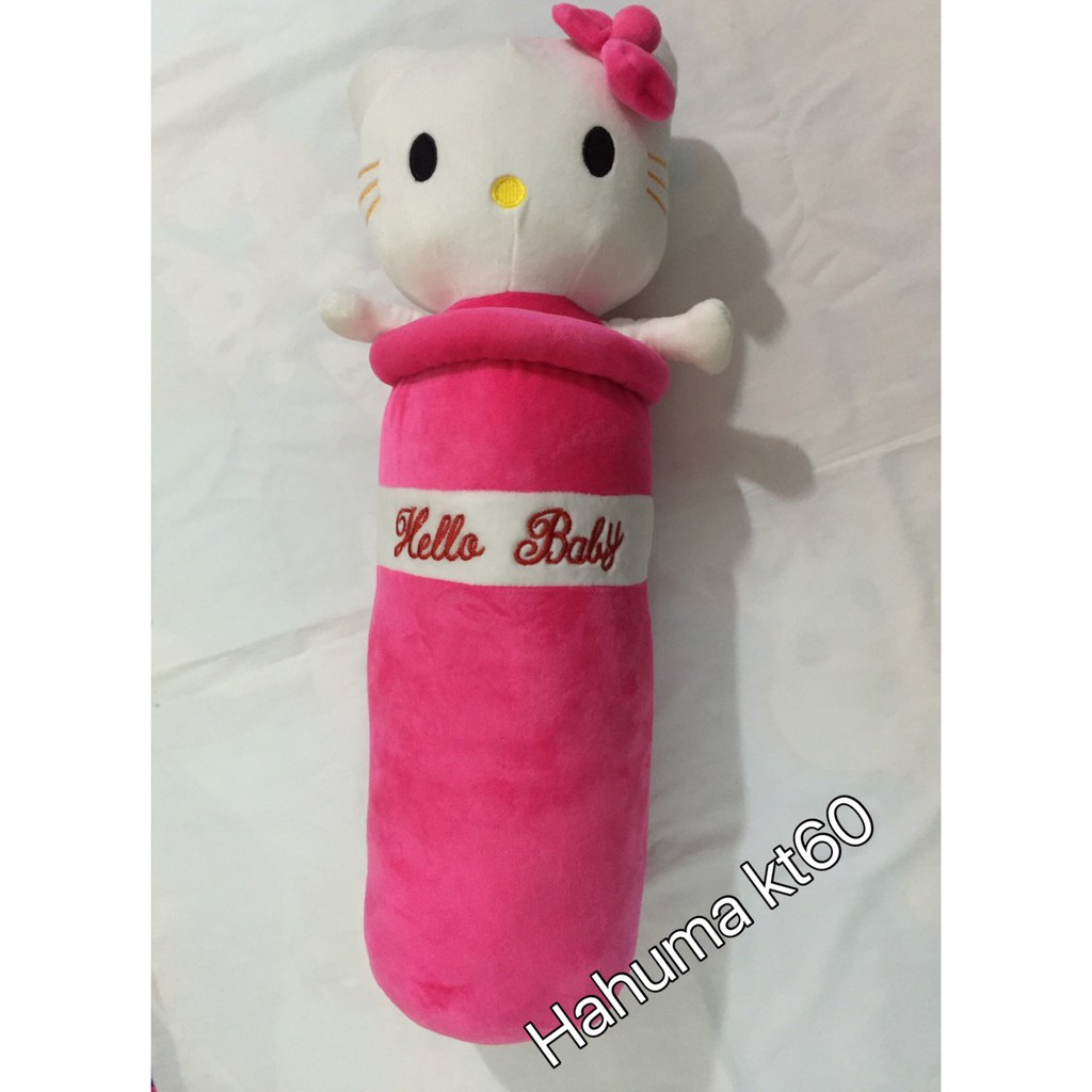 Gối Ôm Kitty Cho Bé 60cm Vải Nhung Siêu Mịn Mượt Siêu Êm