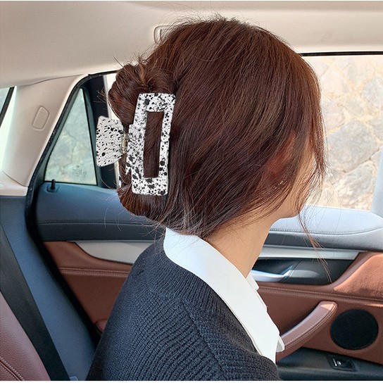 Kẹp Càng Cua Nhựa Hình Chữ Nhật Thời Trang Cho Nữ