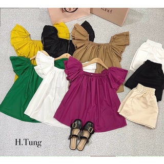 ( ảnh thật )Áo cánh tiên mặc được 2 kiểu