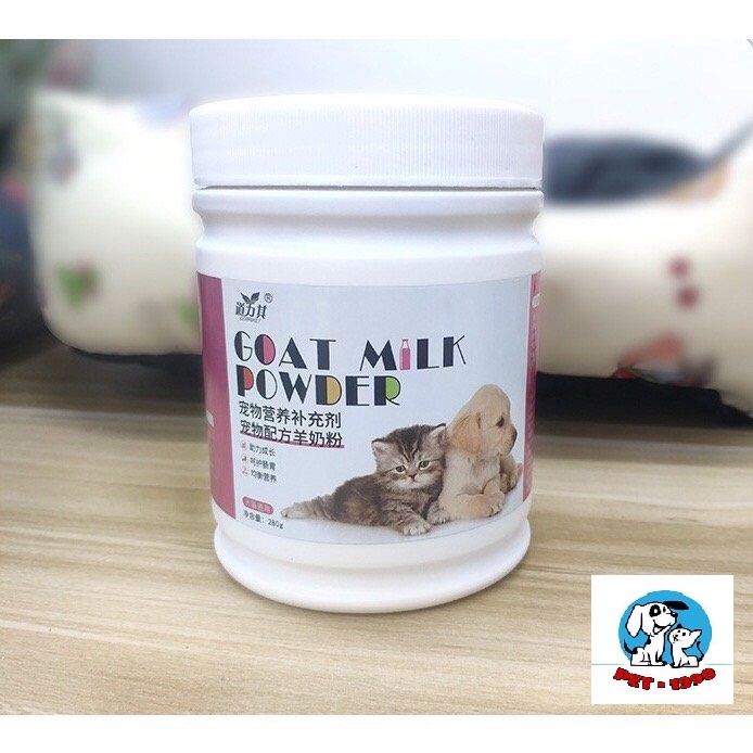 Bột Sữa Dê Bổ Sung Canxi, Vitamin, Đạm, Béo Và Khoáng Cho Chó Mèo Cao Cấp GOAT MILK POWDER 280G