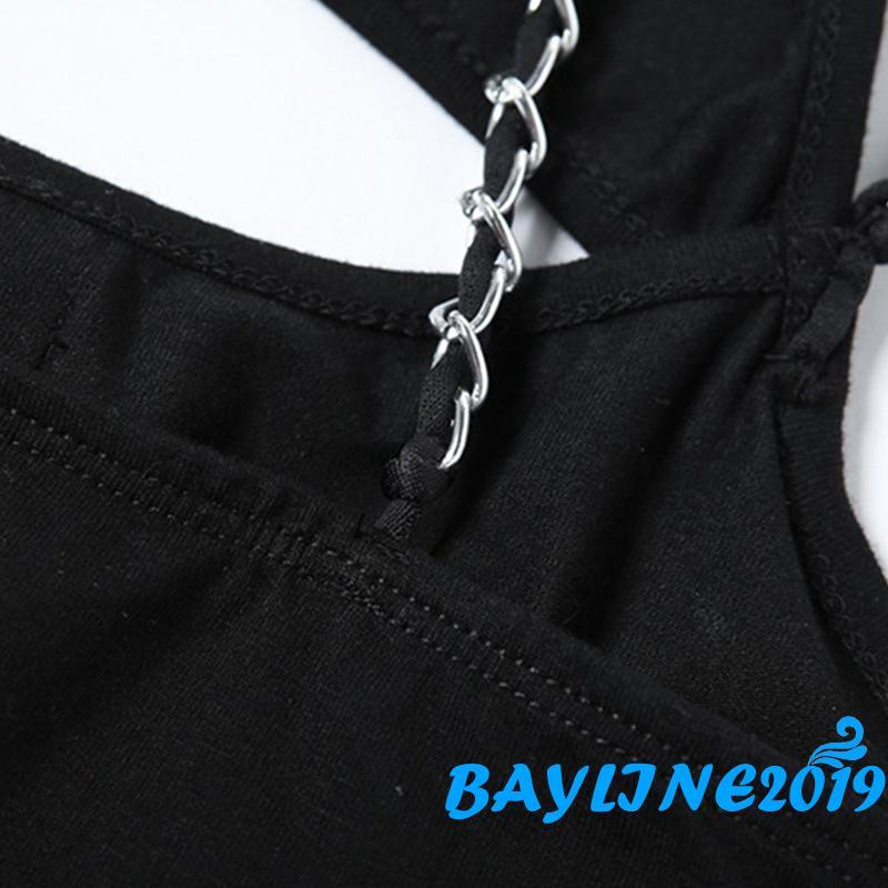 Áo Liền Quần Dạng Yếm In Chữ Quyến Rũ Cho Nữ