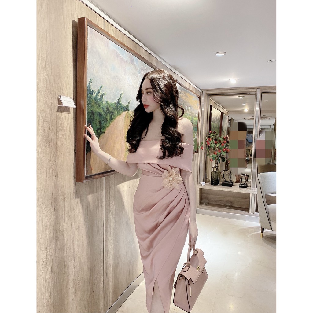 [LU18] Đầm Body Ôm Eo Trễ Vai Nhúng Tà- Vải Phi Lụa -3 Màu Trắng, Đen, Hồng- Dành Cho Nàng Đi Tiệc, Sự Kiện- ẢNH THẬT | BigBuy360 - bigbuy360.vn