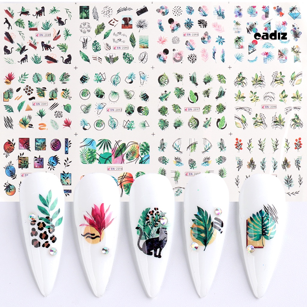 Miếng Dán Trang Trí Móng Tay Họa Tiết Hoa Siêu Mỏng Tiện Dụng Cho Nữ