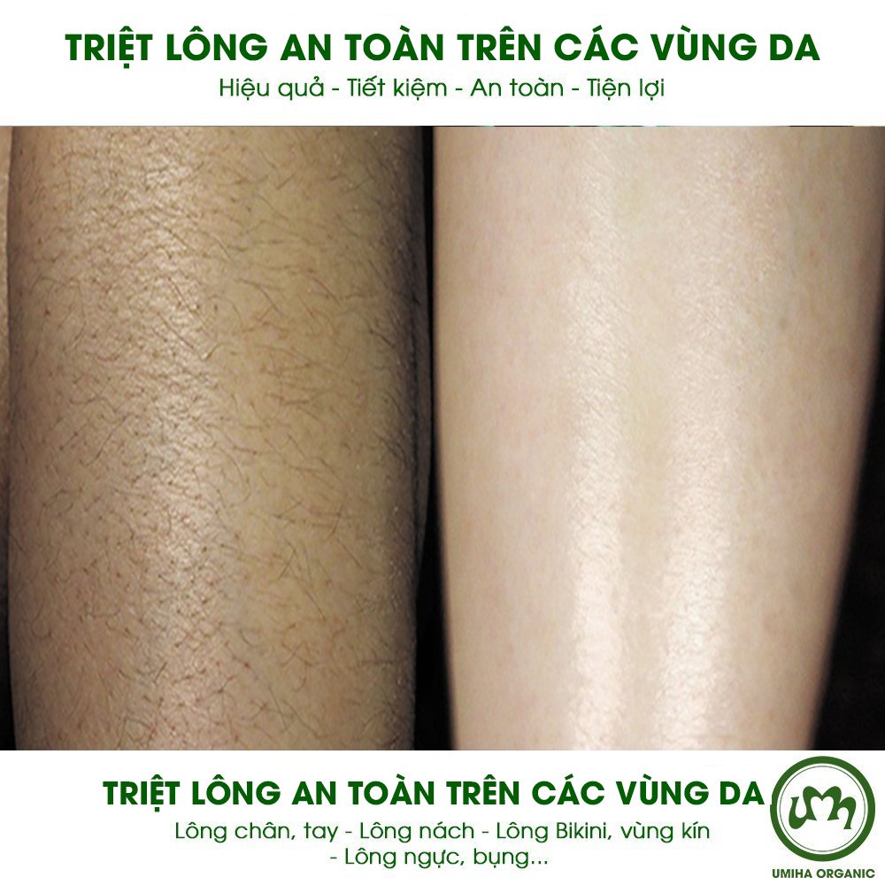 Mỡ Trăn triệt lông U Minh Hạ (10/30ml) nguyên chất UMIHA ORGANIC | Dùng cho chân tay nách và vùng kín an toàn hiệu quả