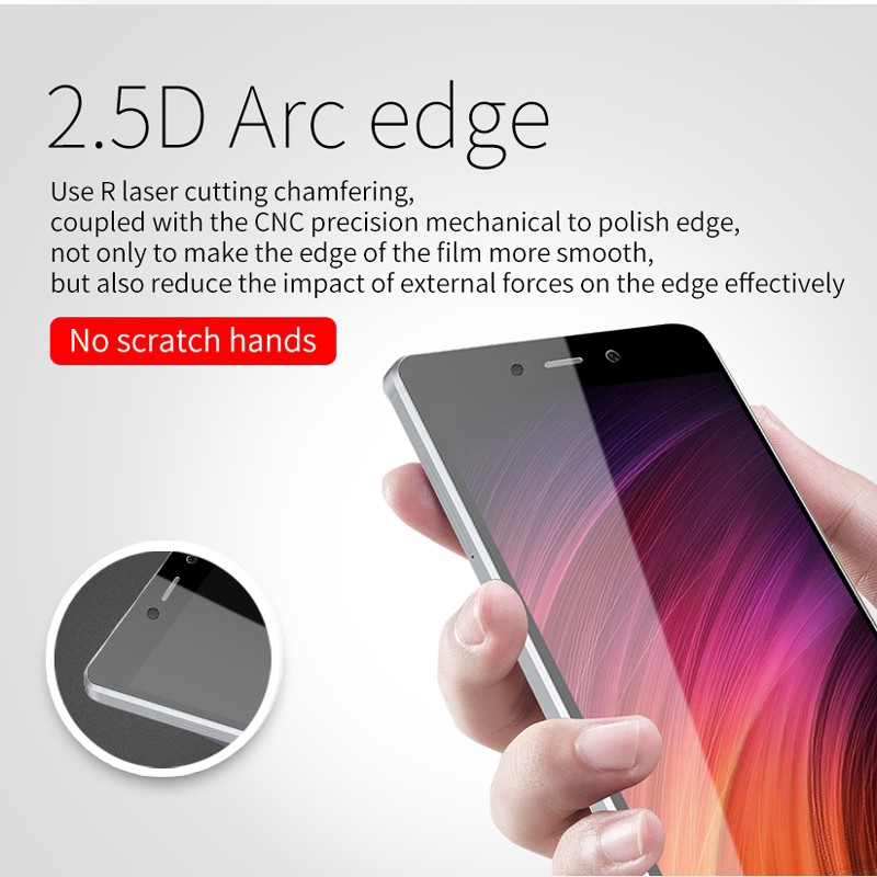 Kính cường lực độ cong 2.5D bảo vệ toàn bộ màn hình Xiaomi Redmi 4X Mi 5X A1