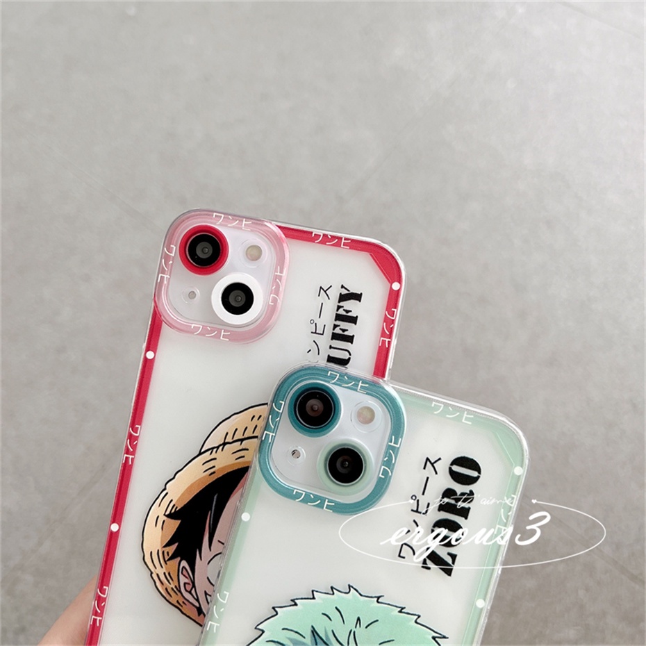 Ốp Điện Thoại Họa Tiết Luffy Và Zoro One Piece Thời Trang Cho iPhone 14 13 12 11 Pro Max X XR XS Max SE 2020 8 7 Plus