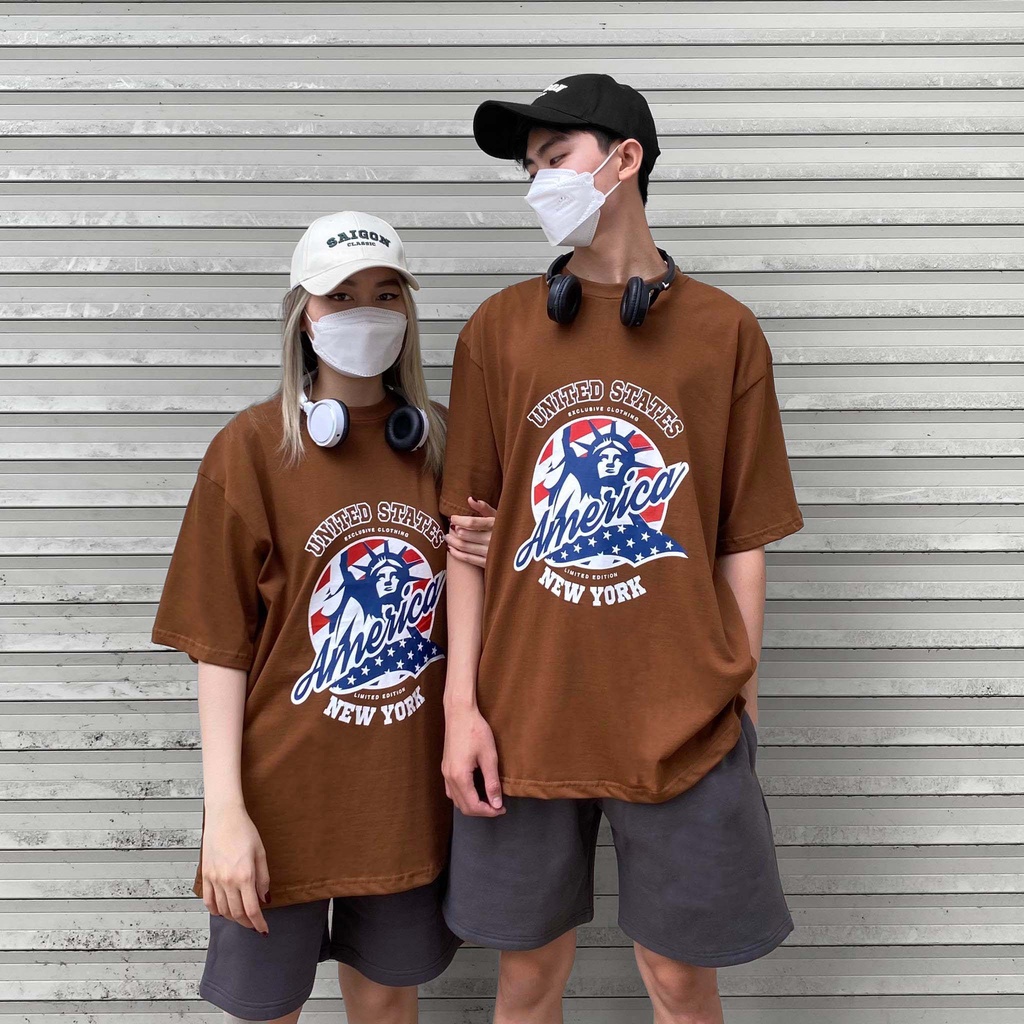 ÁO THUN FF FORM RỘNG AMERICA TEE, VẢI THUN 2 CHIỀU COTTON 250GSM