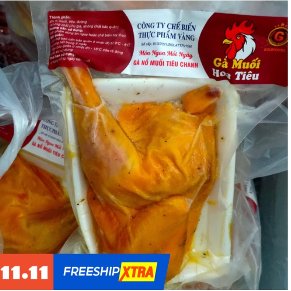 gà nổ muối tiêu chanh gói 500g