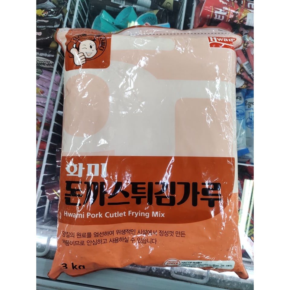 Bột chiên xù thịt lợn, thịt heo hàn quốc 3kg - 돈까스 튀김가루
