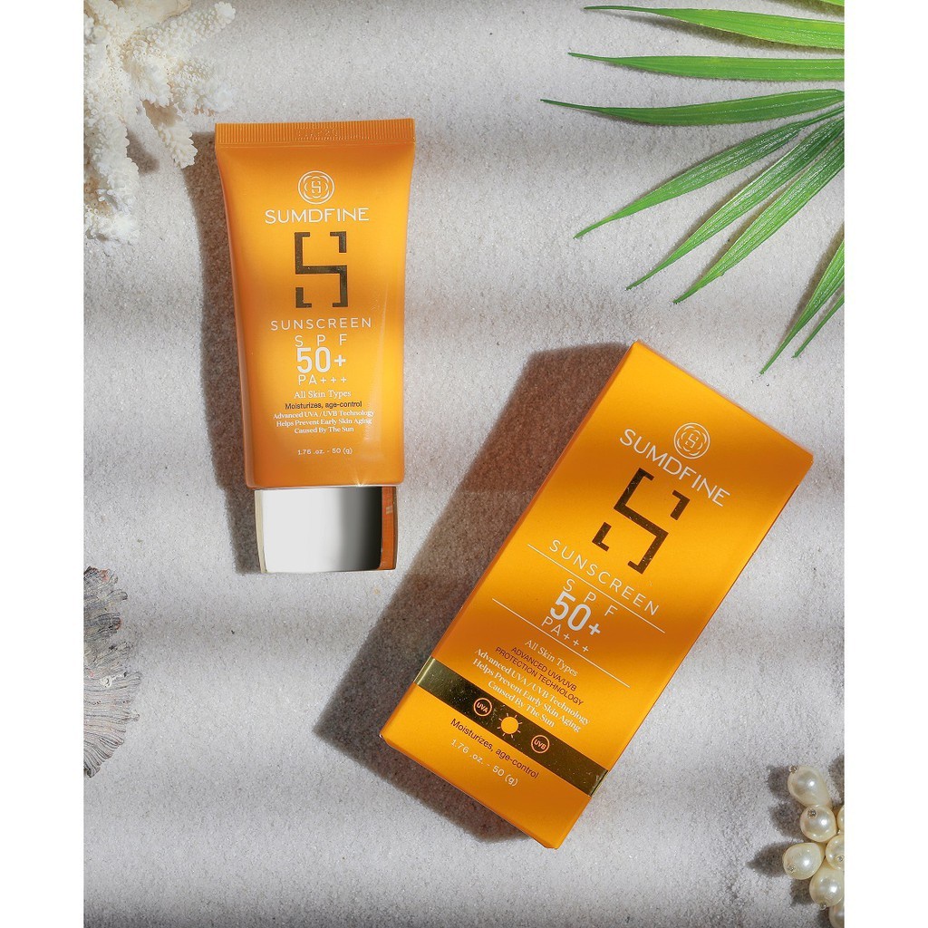 ✅(CHÍNH HÃNG)KEM CHỐNG NẮNG NÂNG TONE BẢO VỆ DA SUMDFINE SUNSCREEN SPF 50+, PA +++ 50ml