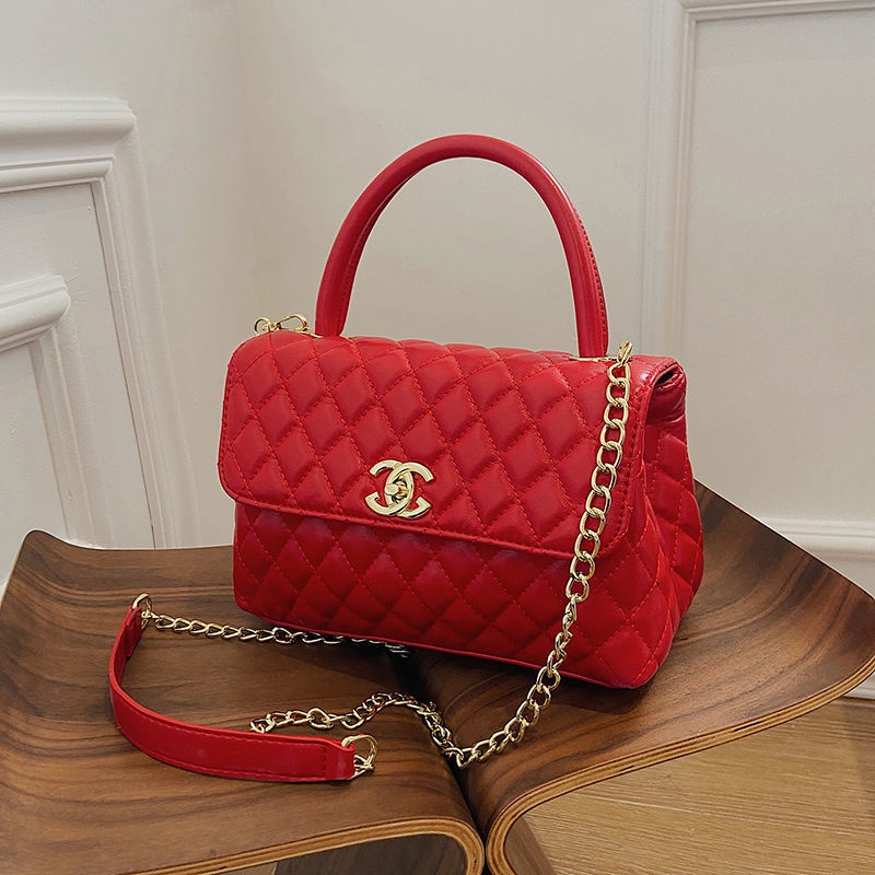 Túi Xách Tay Nhỏ Thêu Họa Tiết Có Dây Xích Đeo Đa Năng Thời Trang Mới Dành Cho Bạn Nữ ST