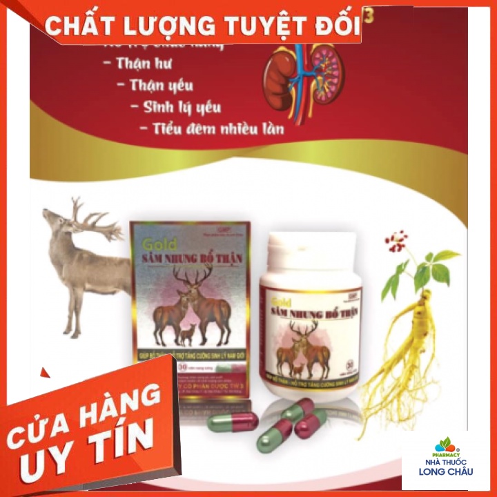 Sâm Nhung Bổ Thận TW3 Gold Giúp Bổ Thận Tráng Dương, Tăng Cường Sinh Lý Nam (Hộp 30 Viên) [CHÍNH HÃNG]