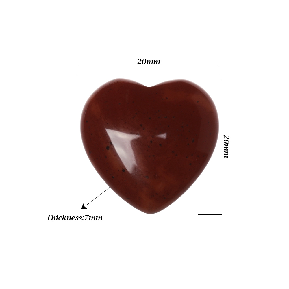 Đá khoáng tự nhiên hình trái tim dùng làm trang sức đa năng