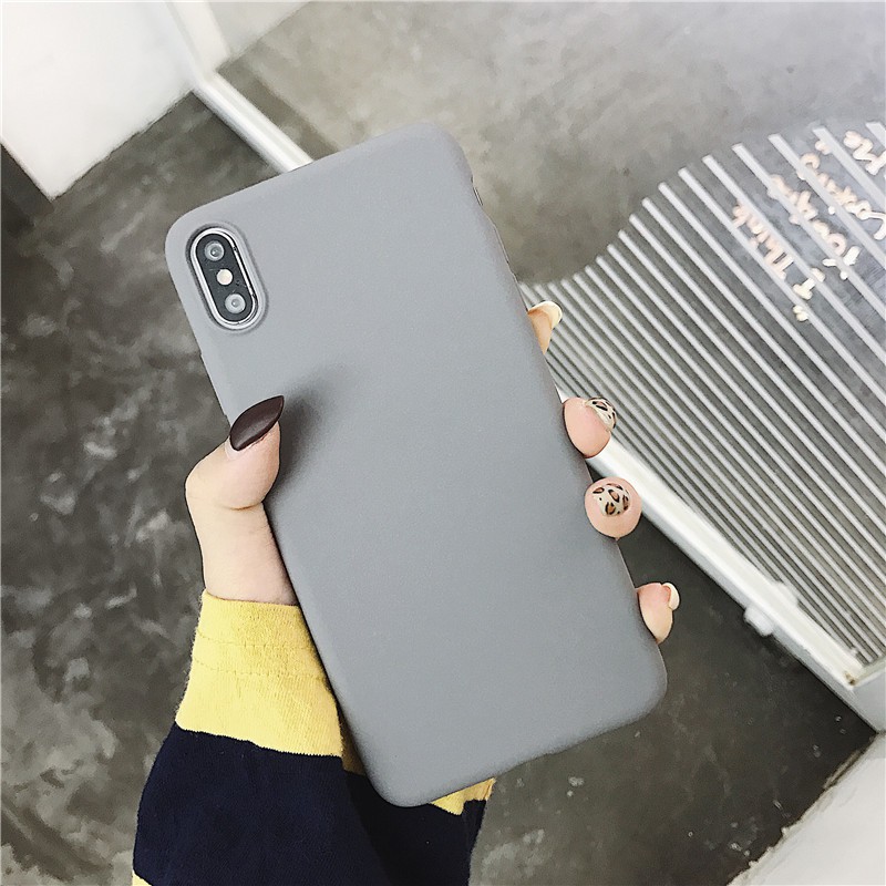 Ốp điện thoại mềm màu trơn dành cho Samsung Galaxy S10 S9 plus S8 S7 edge S6 note 8 note5 note4 note3 C9 C7 C5 Pro