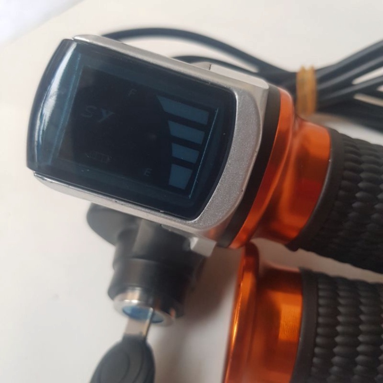 Tay Ga Báo Bình 48V Xe Đạp Điện Có Ổ khóa XE ĐIỆN HUY