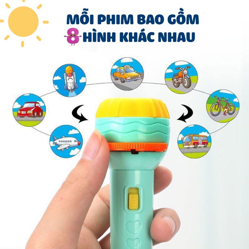 Đèn pin chiếu hình 24 hình độc đáo 8811