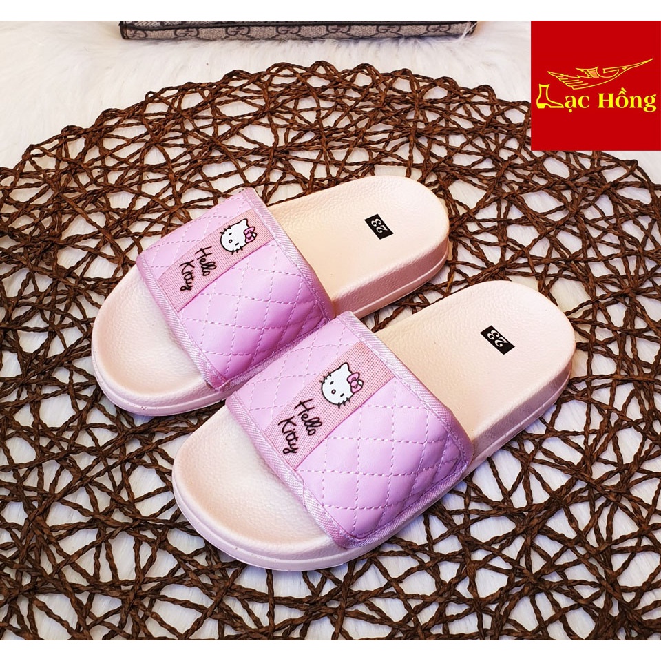 Dép trẻ em quai ngang Hello kitty cho bé gái  từ 4 đến 14 tuổi