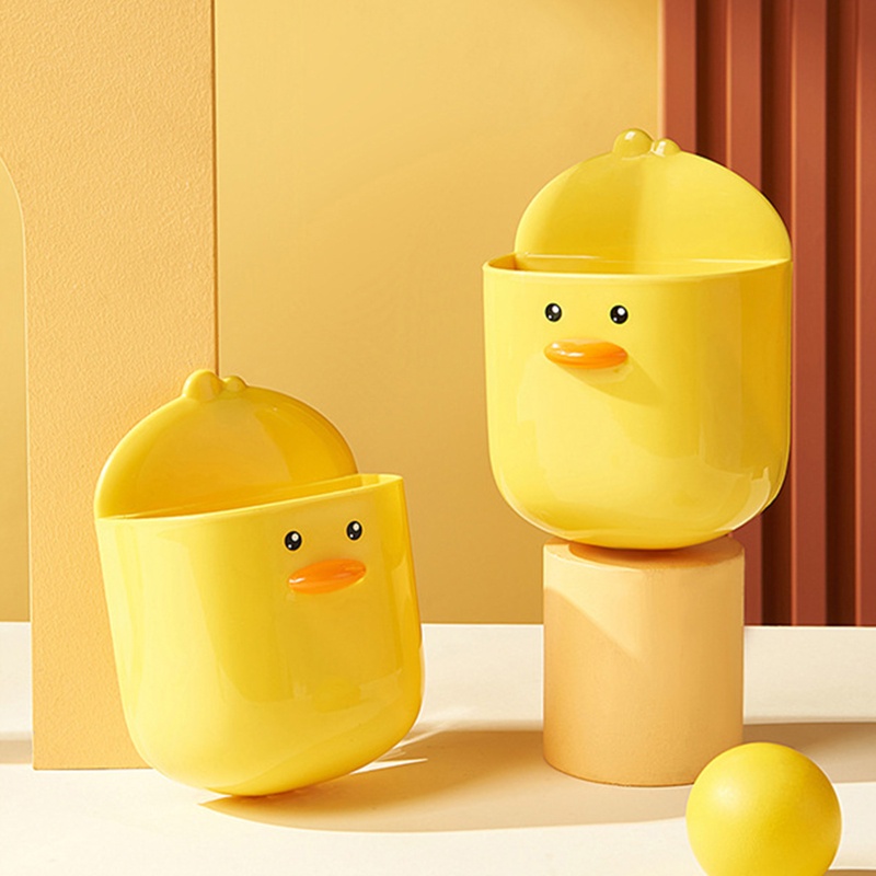 Giá Đỡ Lược Chải Tóc Gắn Tường Hình Chú Vịt Màu Vàng Dành Cho Phòng Tắm /