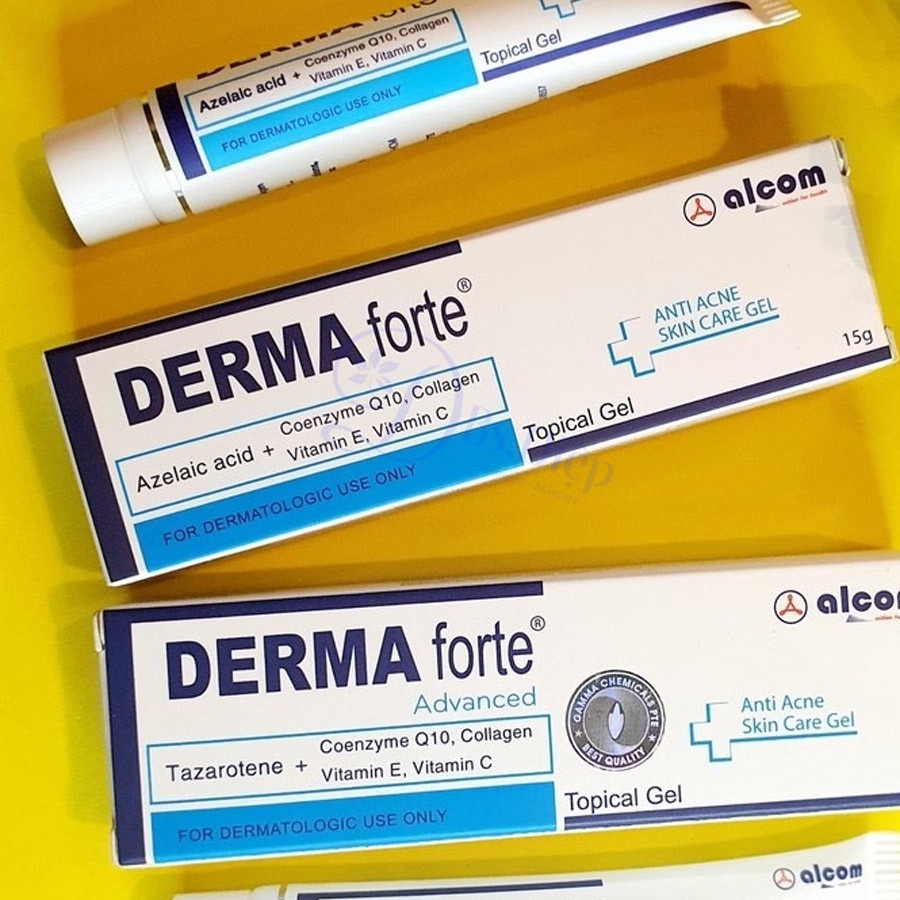 Gel Dưỡng Alcom Derma Forte Giảm Mụn, Mờ Thâm 15g Anti Acne Skin Care Gel