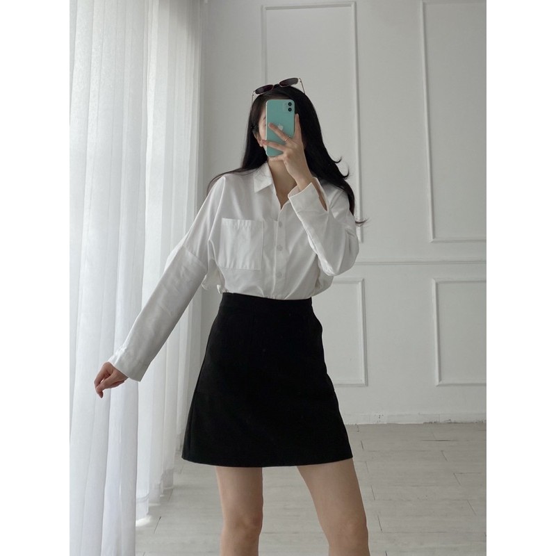 Chân váy basic đen