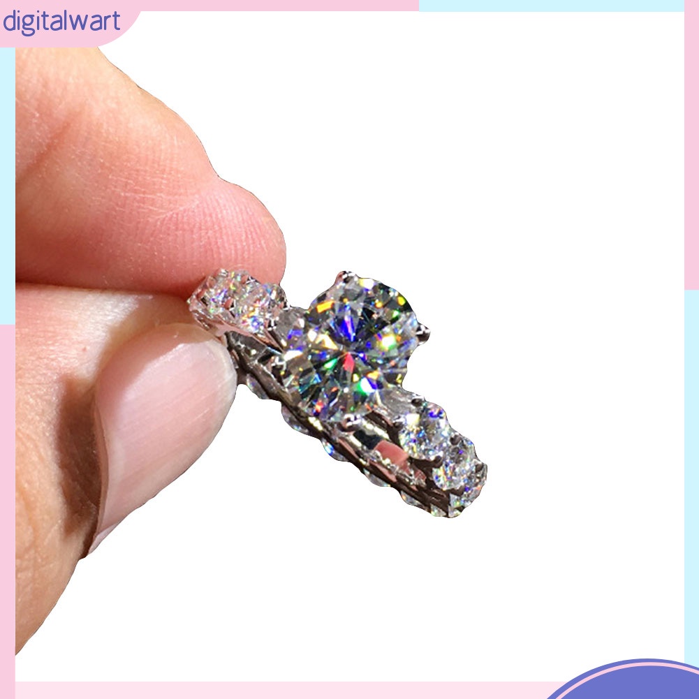 Nhẫn Hợp Kim Đính Đá Kiểu Dáng Sang Trọng Cho Nữ