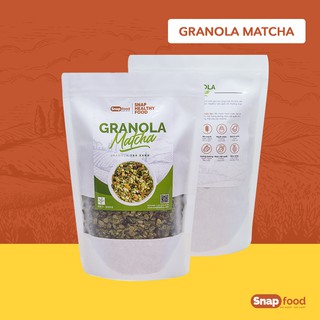 Granola không đường Snapfood - Vị Trà Xanh 250/ 500 gram - Ngũ cốc ăn liền - Eat Clean