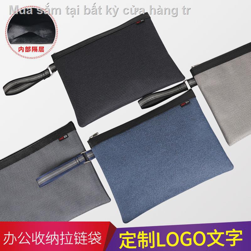 Túi đựng hồ sơ cầm tay Jianteng A4, thông tin vải nhiều lớp, khóa kéo văn phòng hội nghị, sinh viên | BigBuy360 - bigbuy360.vn