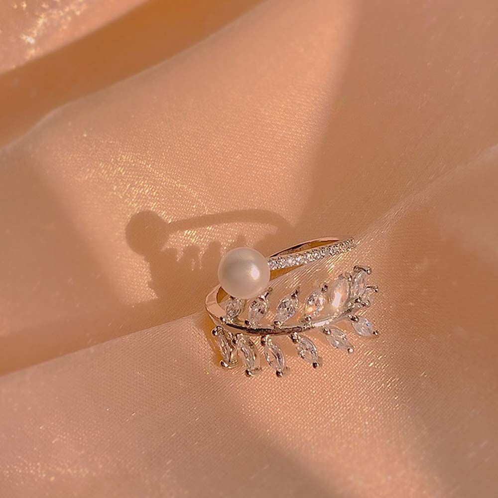 Nhẫn hở đính đá zircon hình học màu sắc lãng mạn phong cách Hàn Quốc sang trọng cho nữ