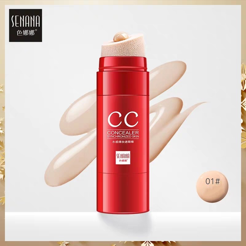 Kem nền che khuyết điểm đỏ CC Concealer Synchronized Skin