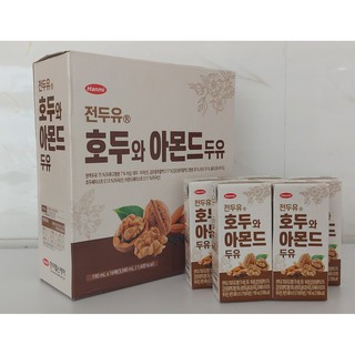 1 thùng sữa đậu đen hạnh nhân óc chó Hàn Quốc Hanmi (64 hộp 190ml/hộp)