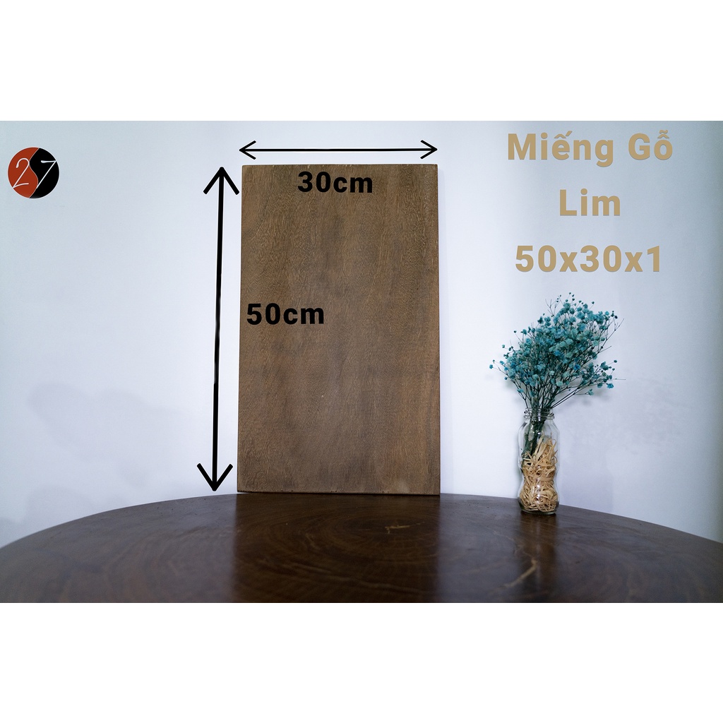 Miếng Gỗ Lim Dài Dày 1cm  đã bào 4 mặt