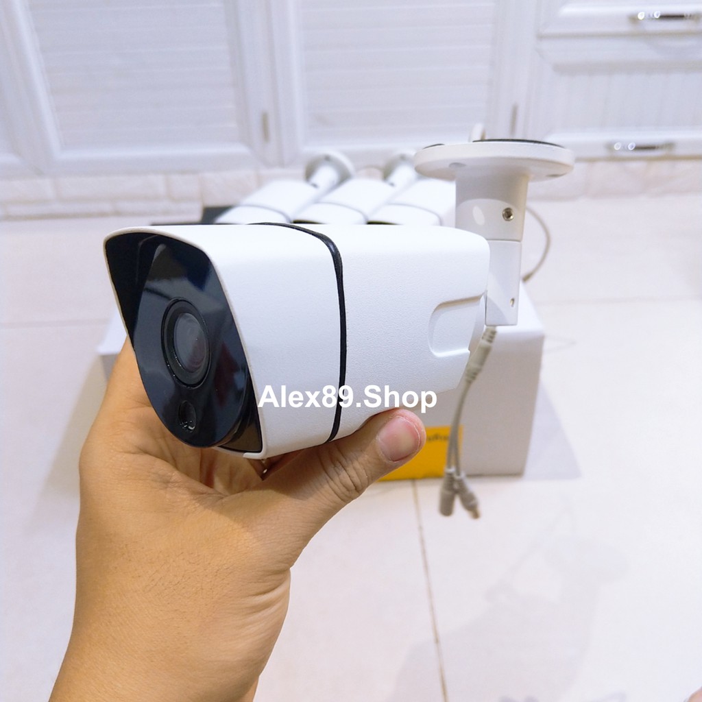 Trọn Bộ 4 Camera DVR Giám Sát 2MP Chóng Nước IP66 CCTV Dây 20 Mét-App điều khiển từ xa(Không HDD)