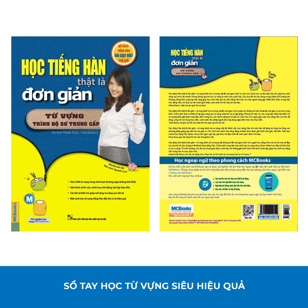 Sách - Học Tiếng Hàn Thật Là Đơn Giản Phần Từ Vựng Trình Độ Sơ Trung Cấp