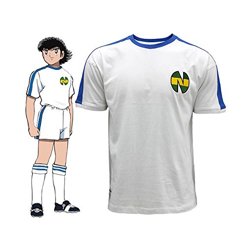 Áo Thun Bóng Đá Màu Trắng Đội Trưởng Tsubasa Nankatsu